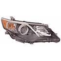 New CAPA Certified Premium Replacement Passenger Side Halogen Headlight Assembly, With Black Trim