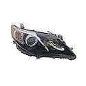 New Economy Replacement Passenger Side Halogen Headlight Assembly, SE Models, With Black Trim