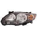 New CAPA Certified Standard Replacement Driver Side Headlight Assembly, With Black Bezel