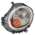 New CAPA Certified Standard Replacement Driver Side Halogen Headlight Assembly, With Yellow Signal