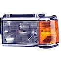 New Economy Replacement Driver Side Headlight Assembly, With Chrome Trim