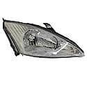 New Economy Replacement Passenger Side Headlight Assembly, With Chrome Bezel