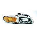 New Economy Replacement Passenger Side Headlight Assembly, Without Quad Headlights