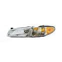 New Economy Replacement Driver Side Headlight Assembly, W/ Park/Marker Light And Plastic Housing