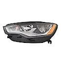 New CAPA Certified Standard Replacement Halogen Headlight Assembly