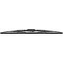 Conventional 18'' Wiper Blade: Curved Windshield Fit, Steel Frame