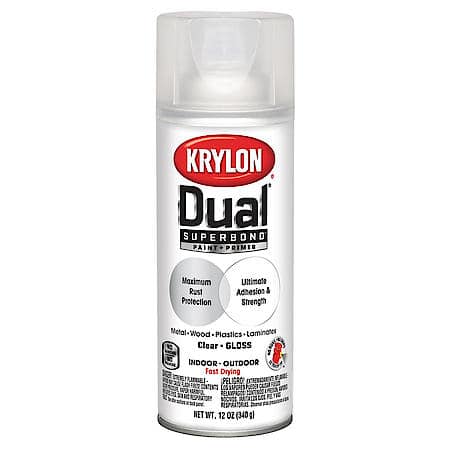 Dual Gloss Aerosol Paint - Clear (12 oz.)