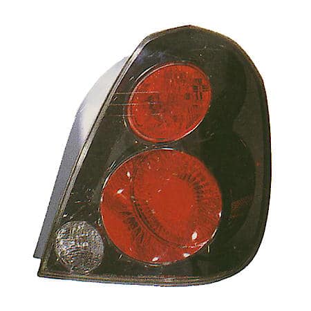 New Standard Replacement Driver Side Tail Light Assembly, Se-R, With Black Trim