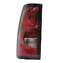 New Economy Replacement Driver Side Tail Light Lens And Housing, With Dark Trim