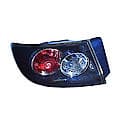 New Standard Replacement Driver Side Tail Light Assembly, Standard Type, Sedan Models