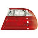 New Economy Replacement Passenger Side Outer Tail Light Lens And Housing, With Clear Lens