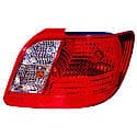 New CAPA Certified Standard Replacement Passenger Side Tail Light Assembly, Sedan Models