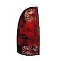 New Economy Replacement Driver Side Tail Light Assembly, Red Center Section, Includes Wiring