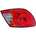 Halogen Tail Light Assembly: Driver Side, Plastic, Clear; Red, 1 Pack