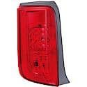 Halogen Tail Light Assembly: Driver Side, Plastic, Red, 1 Pack