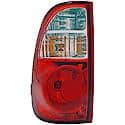 Halogen Tail Light Assembly: Driver Side, Plastic, Clear; Red, 1 Pack