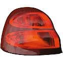 Halogen Tail Light Assembly: Passenger Side, Plastic, Red, 1 Pack