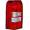 New CAPA Certified Standard Replacement Driver Side Tail Light Assembly, With 2 Holes In Back