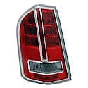 New Economy Replacement Driver Side Tail Light Assembly, With Center Chrome Trim