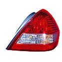 New CAPA Certified Standard Replacement Passenger Side Tail Light Assembly, Sedan Models