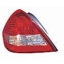 New CAPA Certified Standard Replacement Driver Side Tail Light Assembly, Sedan Models