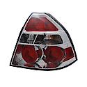 New CAPA Certified Standard Replacement Passenger Side Tail Light Assembly, Sedan Models