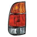 New Economy Replacement Driver Side Tail Light Assembly, Amber/Red/Clear Lens