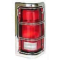 New Standard Replacement Passenger Side Tail Light Lens, With Chrome Trim