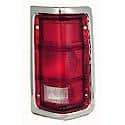 New Standard Replacement Passenger Side Tail Light Lens, With Chrome Trim