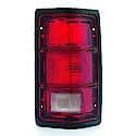 New Economy Replacement Driver Side Tail Light Lens And Housing, With Black Trim, Except SE Model