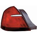 New Standard Replacement Driver Side Tail Light Lens And Housing, Can Use For 3-Bulb Or 4-Bulb Light