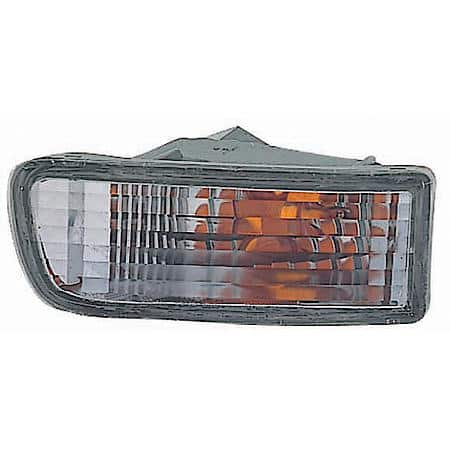 New CAPA Certified Standard Replacement Driver Side Front Signal Light Assembly, In The Bumper