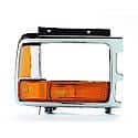 New Standard Replacement Passenger Side Park/Signal Lamp Kit, W/Chrome Head Light Bezel, With Lens