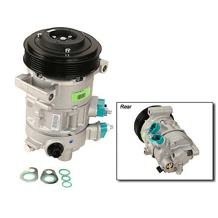 A/C Compressor w/ Clutch, Remanufactured