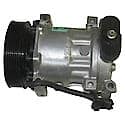 A/C Compressor, Sanden, 7 Groove, V6 Engine