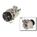 A/C Compressor w/ Clutch, Remanufactured