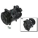 A/C Compressor w/ Clutch, Remanufactured