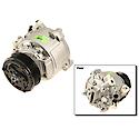 A/C Compressor w/ Clutch, Remanufactured