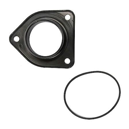 Thermostat Housing - Black, Metal, with O-ring