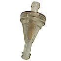 Fuel Filter, Universal - Fits 1/4" fuel lines, compatible with fuel greater than 10% ethanol-blend