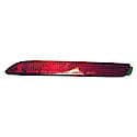 New CAPA Certified Standard Replacement Driver Side Rear Bumper Cover Reflector