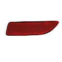 New CAPA Certified Standard Replacement Rear Driver Side Bumper Reflector