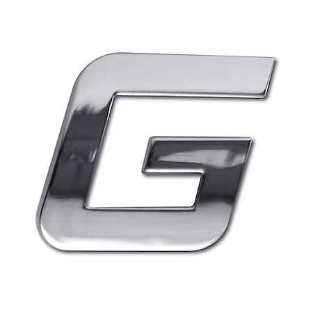 3D Custom Chrome Emblem, G Symbol, Letter G Emblem