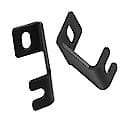 Driving Light Bracket: Bolt-On, Texture Black, Mounts 1 Light Each, Black, Steel, Set of 2