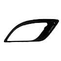 Front Passenger Side Fog Light Trim, Painted Black, Made Of ABS Plastic