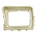 New Standard Replacement Driver Side Headlamp Bezel, All Chrome, Use With Square Lamps