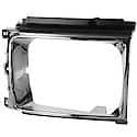 New Standard Replacement Passenger Side Head Light Door, Chrome/Silver, 4WD, From 8/86