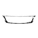 New Standard Replacement Grille Surround Molding, Chrome