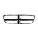 New Standard Replacement Grille Shell, Chrome/Black