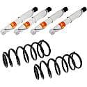 Air Suspension Delete Kit, Front, Rear, With Hardware